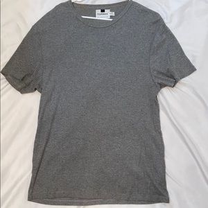TOPMAN mens ribbed short sleeve tee